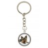Yorkshire Terrier. Keyring, keychain for dog lovers. Photo jewellery. Men's jewellery. Handmade.
