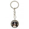Bernese Mountain Dog. Keyring, keychain for dog lovers. Photo jewellery. Men's jewellery. Handmade.