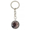 German Wirehaired Pointer. Keyring, keychain for dog lovers. Photo jewellery. Men's jewellery. Handmade.