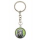 Irish Wolfhound. Keyring, keychain for dog lovers. Photo jewellery. Men's jewellery. Handmade.