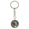 Italian Greyhound. Keyring, keychain for dog lovers. Photo jewellery. Men's jewellery. Handmade.