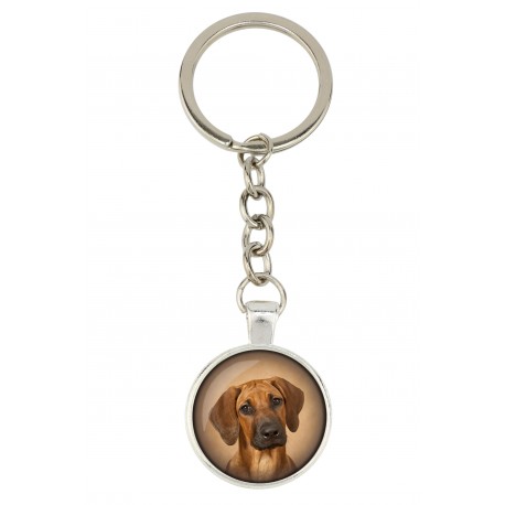 Schnauzer. Keyring, keychain for dog lovers. Photo jewellery. Men's jewellery. Handmade.