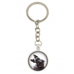 Scottish Terrier. Keyring, keychain for dog lovers. Photo jewellery. Men's jewellery. Handmade.