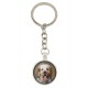 Clumber Spaniel. Keyring, keychain for dog lovers. Photo jewellery. Men's jewellery. Handmade.