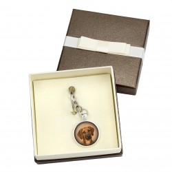Rhodesian Ridgeback. Keyring, keychain with box for dog lovers. Photo jewellery. Men's jewellery. Handmade.