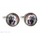 Caucasian Shepherd Dog. Jewelry for dog lovers. Cufflinks and tie pin . Photo jewellery. Men's jewellery. Handmade