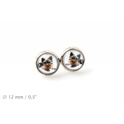 Yorkshire Terrier. Pet in your ear. Earrings. Photojewelry. Handmade.