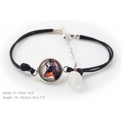 Dobermann. Bracelet for people who love dogs. Photojewelry. Handmade.