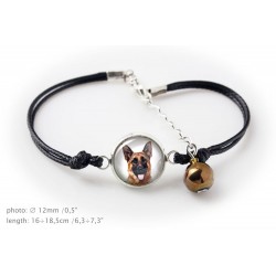 German Shepherd. Bracelet for people who love dogs. Photojewelry. Handmade.