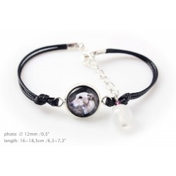 Grey Hound. Bracelet for people who love dogs. Photojewelry. Handmade.
