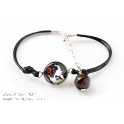 Saint Bernard. Bracelet for people who love dogs. Photojewelry. Handmade.