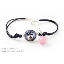 Schnauzer. Bracelet for people who love dogs. Photojewelry. Handmade.