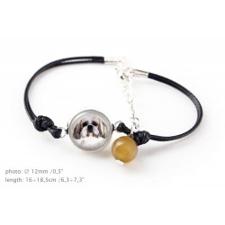 Shih Tzu. Bracelet for people who love dogs. Photojewelry. Handmade.