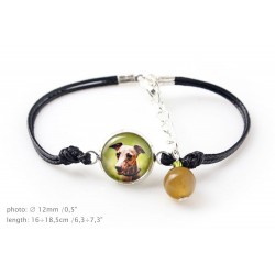 Un braccialetto per gli amanti dei cani. Una foto-bigiotteria. Fatta a mano.