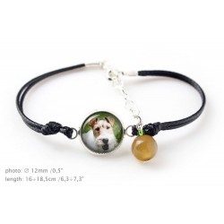 Fox Terrier. Bracelet for people who love dogs. Photojewelry. Handmade.