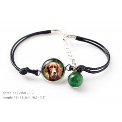 Setter. Bracelet for people who love dogs. Photojewelry. Handmade.