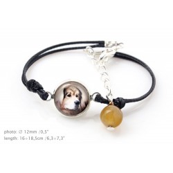 Tibetan Mastiff. Bracelet for people who love dogs. Photojewelry. Handmade.