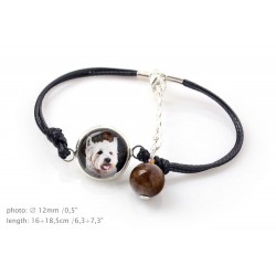 Un braccialetto per gli amanti dei cani. Una foto-bigiotteria. Fatta a mano.