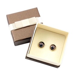 Leoneberger. Pet in your ear. Earrings with box. Photojewelry. Handmade