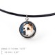 Necklace, pendant with box for dog lovers. Photo Jewelry. Handmade