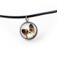 Halskette, Anhänger für Hundeliebhaber. Foto-Schmucksachen. Handgefertigt