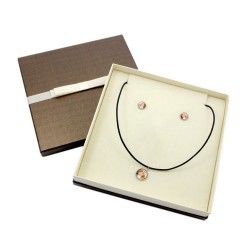 Jewelry with box for people who love dogs. Earrings and necklace. Photojewelry. Handmade.