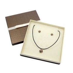 Pug. Jewelry with box for people who love dogs. Earrings and necklace. Photojewelry. Handmade.