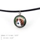 Armband und Halskette, Anhänger für Hundeliebhaber. Foto-Schmucksachen. Handgefertigt