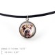 Armband und Halskette, Anhänger für Hundeliebhaber. Foto-Schmucksachen. Handgefertigt