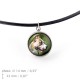 Earrings, a bracelet and necklace, pendant for dog lovers. Photo Jewelry. Handmade