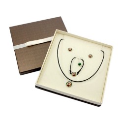 Setter. Jewelry with box for people who love dogs. Earrings, a bracelet and necklace. Photojewelry.