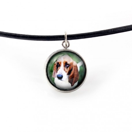 Collana, pendente per gli amanti dei cani. Monili Photo. fatto a mano