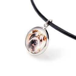 Shar Pei. Necklace, pendant for people who love dogs. Photojewelry. Handmade.