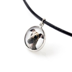 Whippet. Necklace, pendant for people who love dogs. Photojewelry. Handmade.