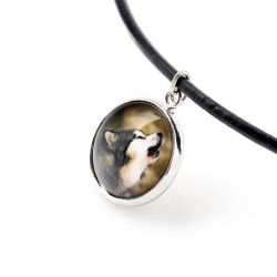 Alaskan Malamute. Necklace, pendant for people who love dogs. Photojewelry. Handmade.