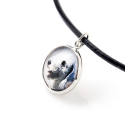 Bedlington Terrier. Necklace, pendant for people who love dogs. Photojewelry. Handmade.