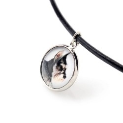 Schnauzer cropped. Necklace, pendant for people who love dogs. Photojewelry. Handmade.
