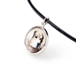 Tibetan Mastiff. Collana, pendente per chi ama i cani. Gioielli fotografici. Fatto a mano.