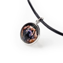 Leoneberger. Necklace, pendant for people who love dogs. Photojewelry. Handmade.