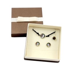 Saint Bernard. Jewelry with box for people who love dogs. Earrings and bracelet. Photojewelry. Handmade.