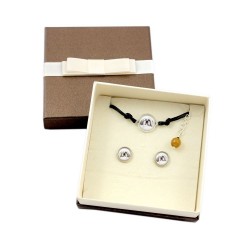 Shih Tzu. Jewelry with box for people who love dogs. Earrings and bracelet. Photojewelry. Handmade.