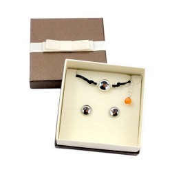 Beauceron. Jewelry with box for people who love dogs. Earrings and bracelet. Photojewelry. Handmade.