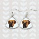 La nouvelle collection de boucles d'oreilles avec des images de chiens de race