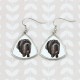 Neue Kollektion der Ohrringe mit Bild der Rassehunde, schön Geschenk