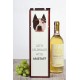Akita - Scatola per vino con immagine di cane.