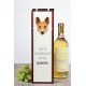 Wine box with an image of a dog.