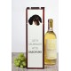 Akita Inu - pudełko na wino z wizerunkiem psa.
