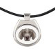 A necklace with a Weimaraner dog. A new collection with the geometric dog