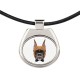 A necklace with a Boxer cropped dog. A new collection with the geometric dog