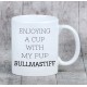 Mug with a geometric dog.